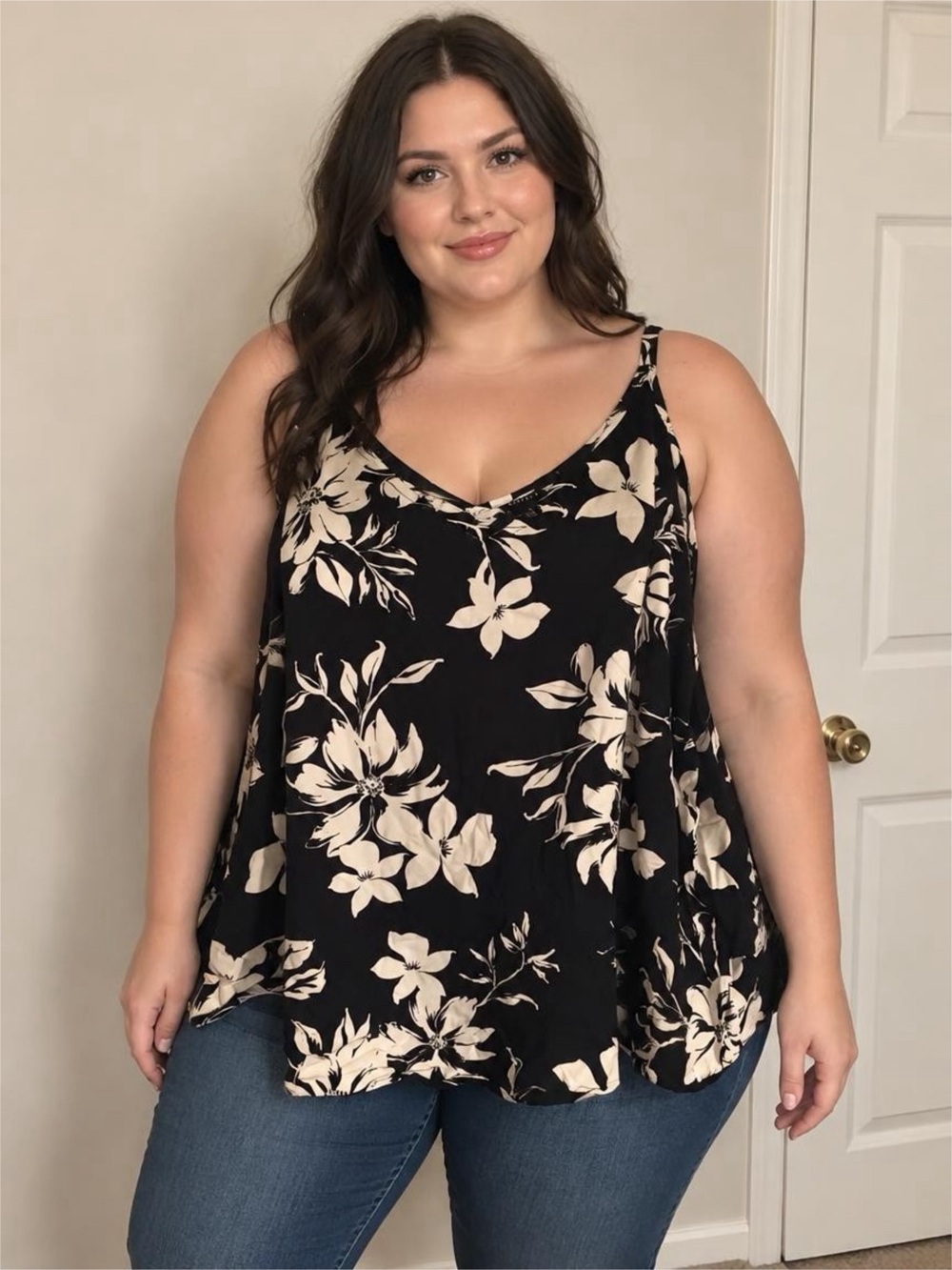 torrid Floral V-Neck swing  Cami